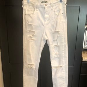 White topshop Jaime jeans